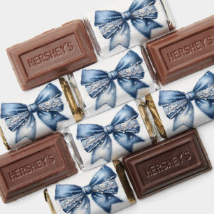 Blue Jean Denim Bow Baby Shower Hershey's Miniatures