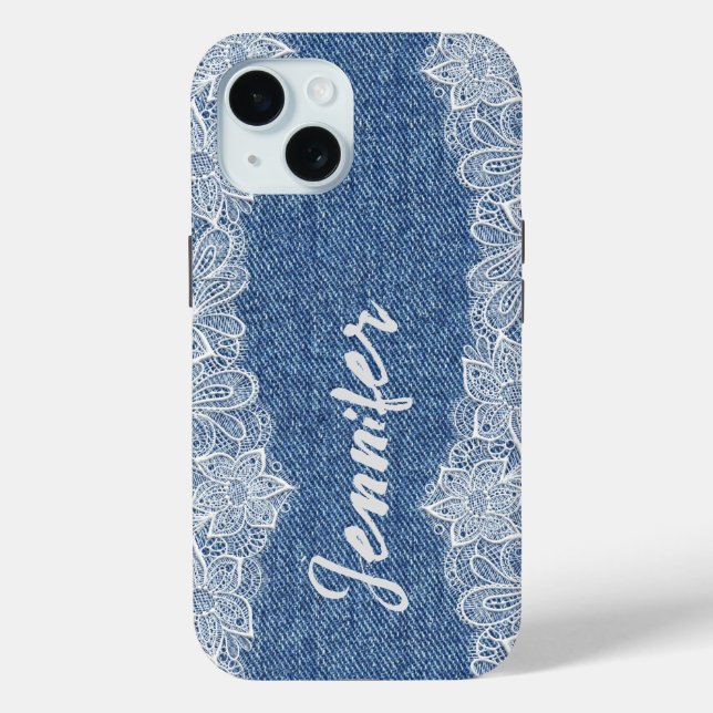 Blue Jean Denim iPhone / iPad case (Back)