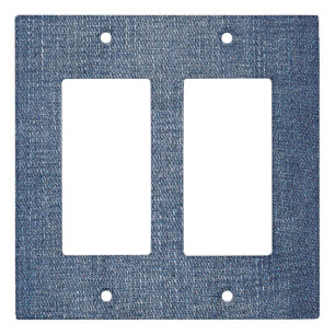 Blue Jean Denim Light Switch Cover