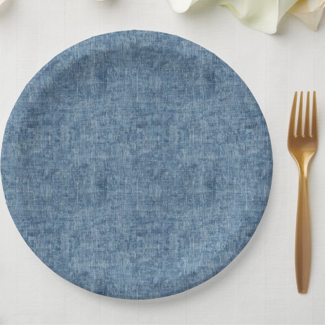 Blue Jean Denim Paper Plates (Creator Uploaded)