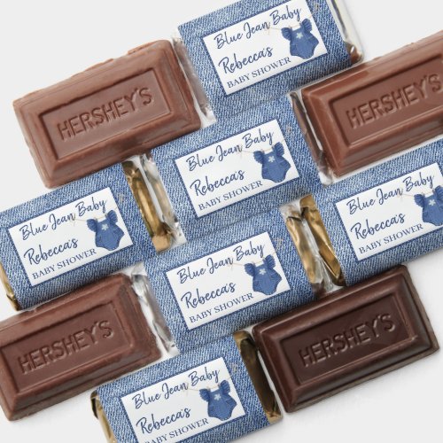 Blue jean girls denim baby shower edible favor