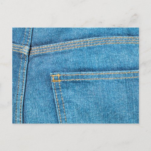 Blue Jeans Back Pocket Postcard