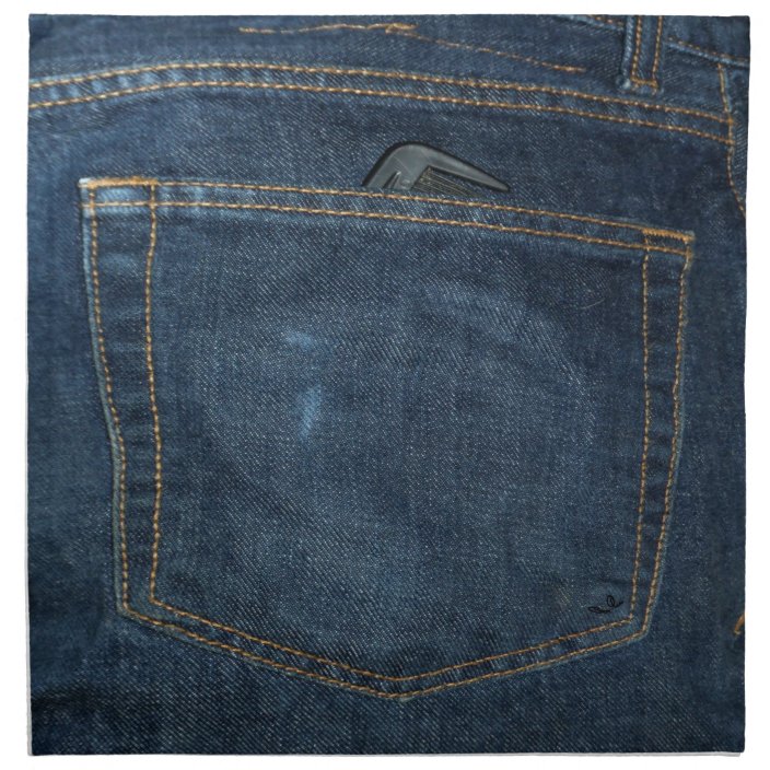 Blue Jeans Denim Pocket Napkin | Zazzle.com