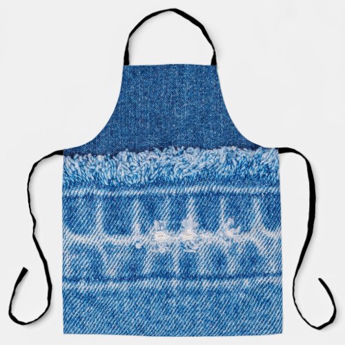 Blue jeans denim texture apron