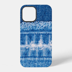 Blue jeans denim texture iPhone 12 case