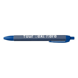 Blue Jeans Fabric - Add Your Text - Customizable Pen