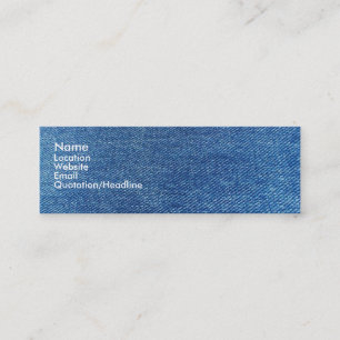 Blue Jeans Mini Business Card