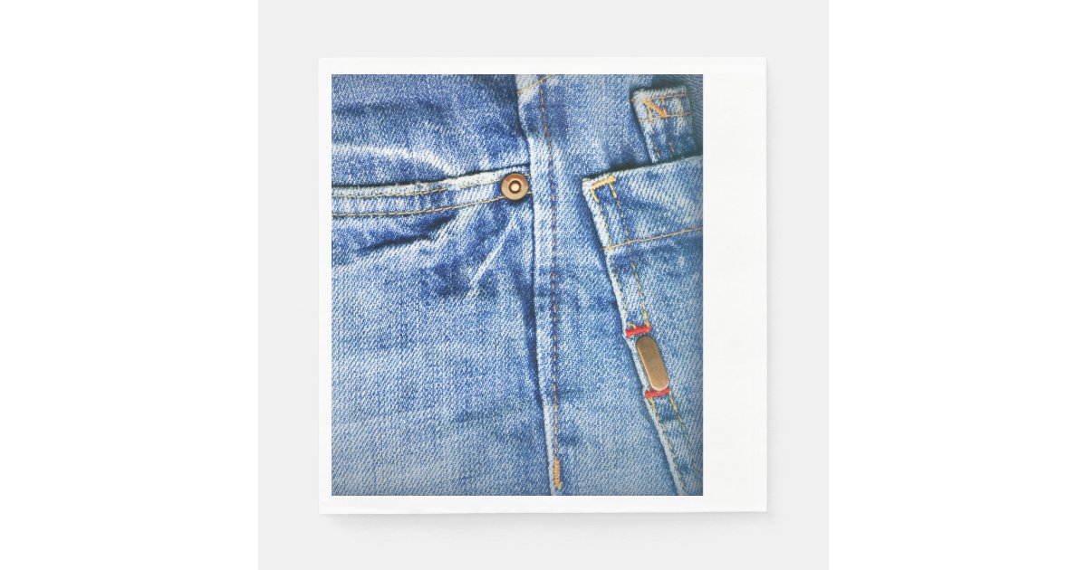 BLUE JEANS NAPKINS Zazzle