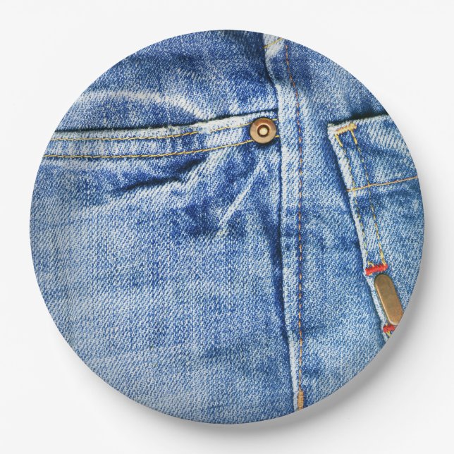 BLUE JEANS PAPER PLATES (Front)