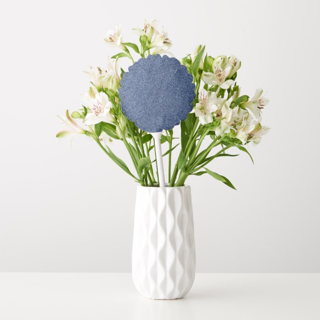 Blue jeans pattern balloon (Vase)