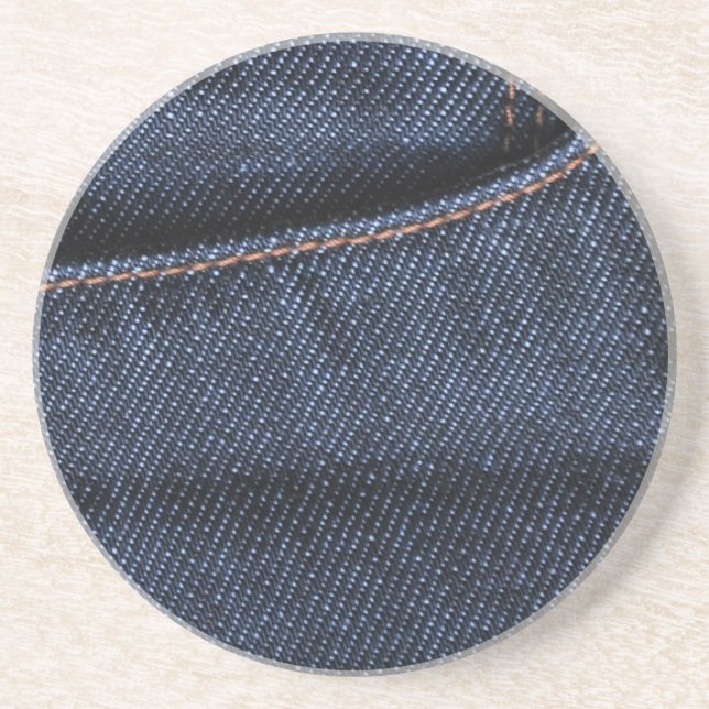 Blue Jeans Pocket Drink Coaster (Front)