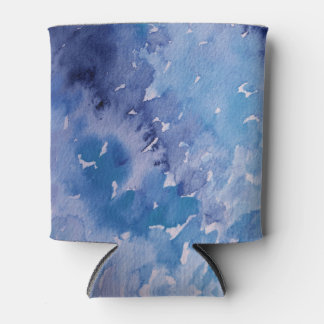 Blue Jeans Retro Tie Dye Can Cooler