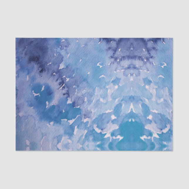 Blue Jeans Retro Tie Dye Tissue Paper (Front)