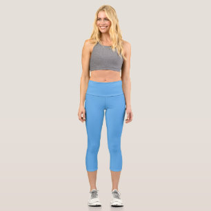  Blue jeans (solid color)  Capri Leggings