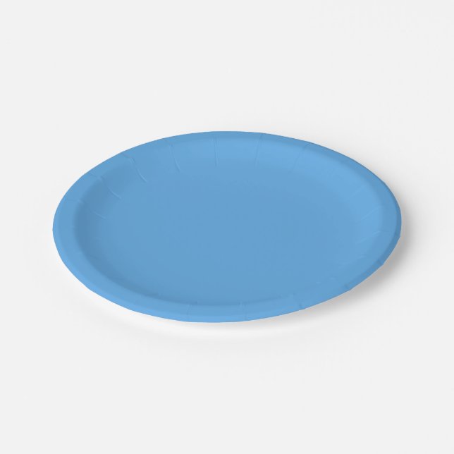  Blue jeans (solid color)  Paper Plates (Angled)