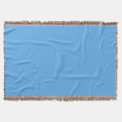  Blue jeans solid color  Throw Blanket
