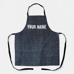 Blue jeans Vintage Denim fabric texture Apron