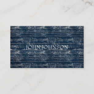 Blue Jeans Wood Minimalism Stylist Vip Business Card
