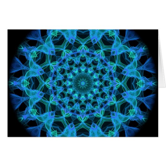Blue Jellyfish Kaleidoscope (Front Horizontal)