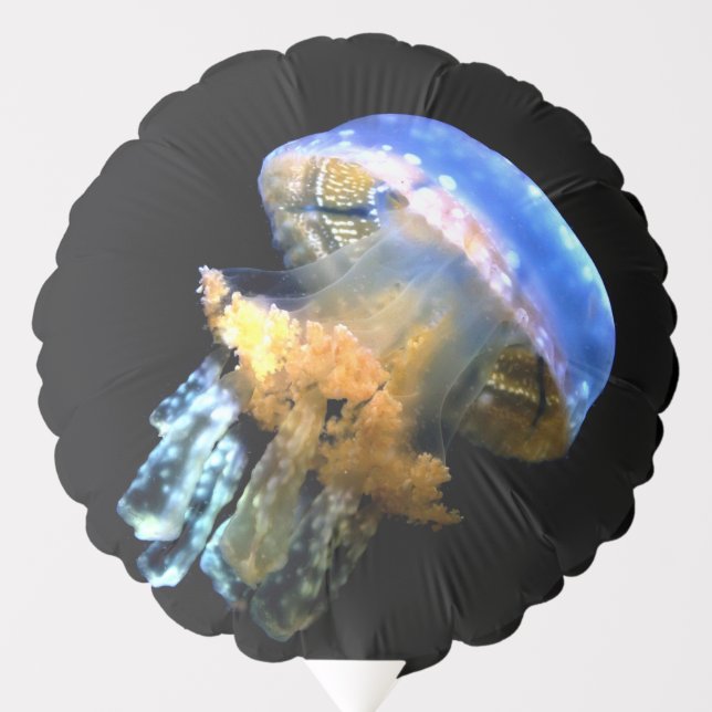 Blue Jellyfish Messenger Bag Balloon (Front)