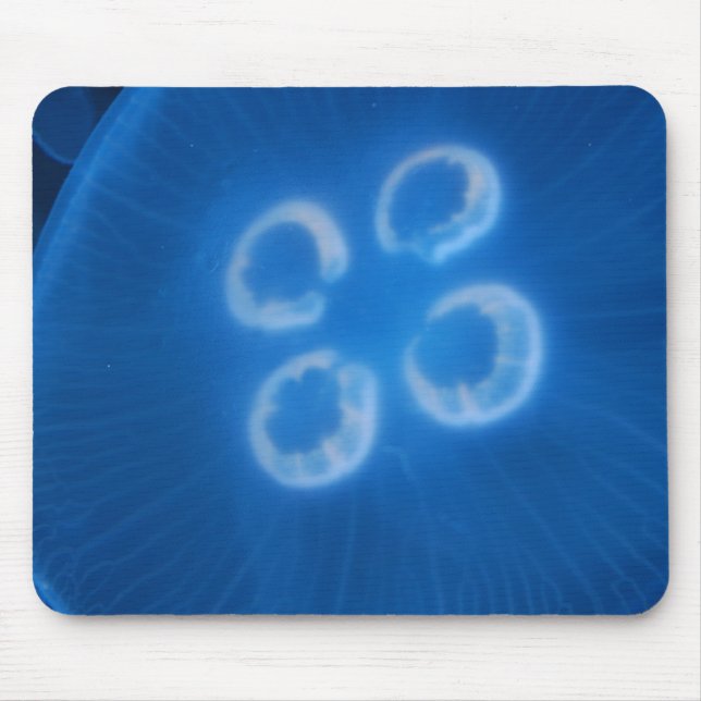 Blue Jellyfish Mouse Pad (Front)