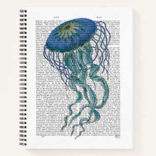Blue Jellyfish Notebook