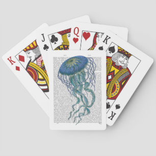 Blue Jellyfish Poker Cards