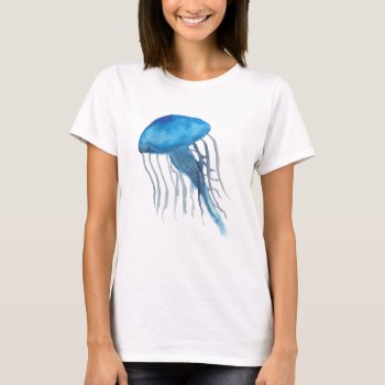 Blue Jellyfish T-shirt by AlteredBeasts at Zazzle