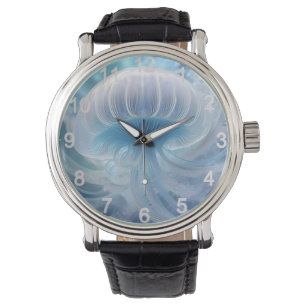 Blue Jellyfish Under The Sea Fractal Art, Watch