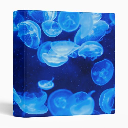 Blue Jellyfish underwater Binder