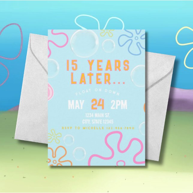 Blue Jellyfish Underwater Birthday Invitation (Creator Uploaded)