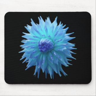 Blue Jennie On Black Mouse Pad