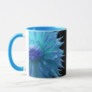 Blue Jennie On Black with Love Quote Ceramic Mug
