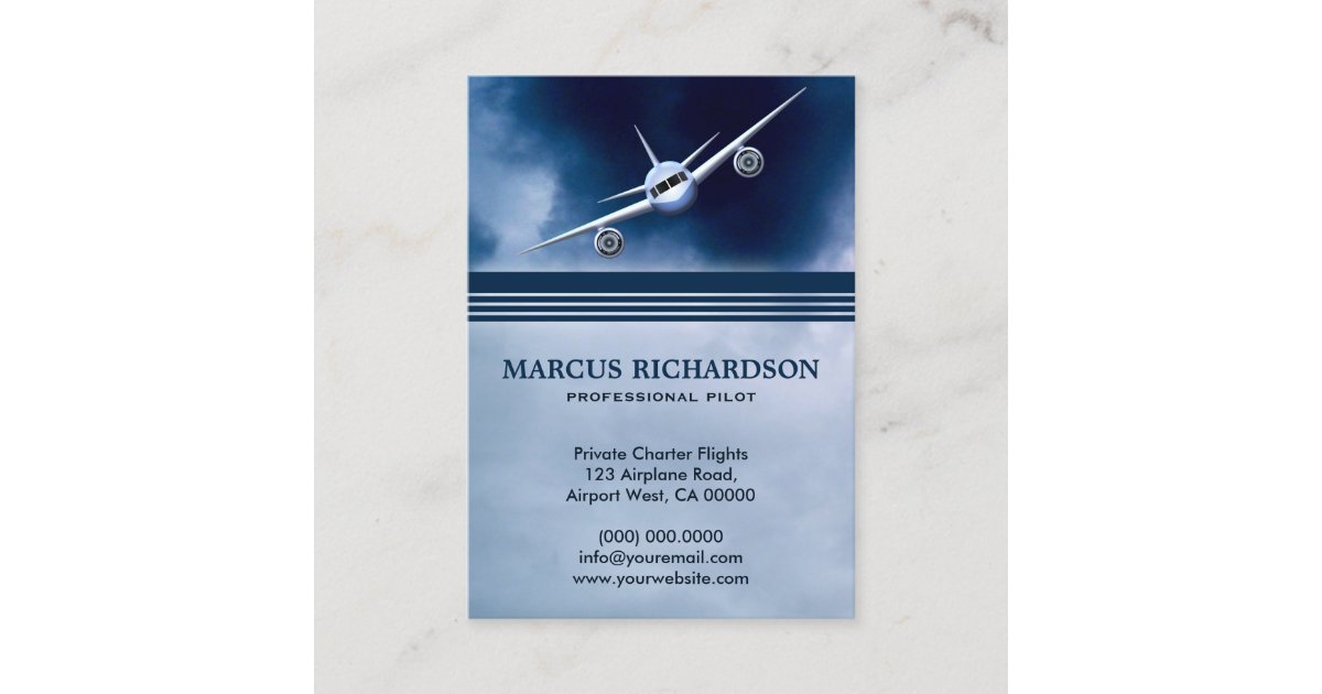 Blue Jet Plane Flying In The Sky Charter Pilot Business Card Zazzle Com It has offices in nairobi and mombasa. zazzle