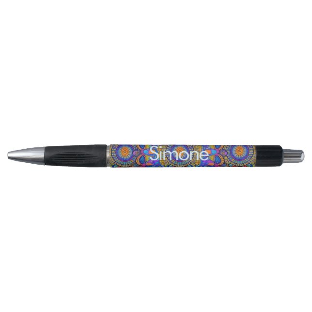 Blue Jewel Mandala Pen (Front)