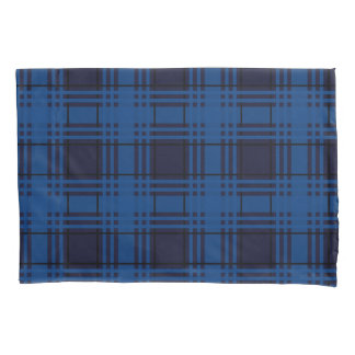 Blue Jewel Plaid Tartan Pillowcase