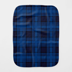 Blue Jewel Tartan Burp Cloth