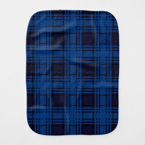 Blue Jewel Tartan Burp Cloth