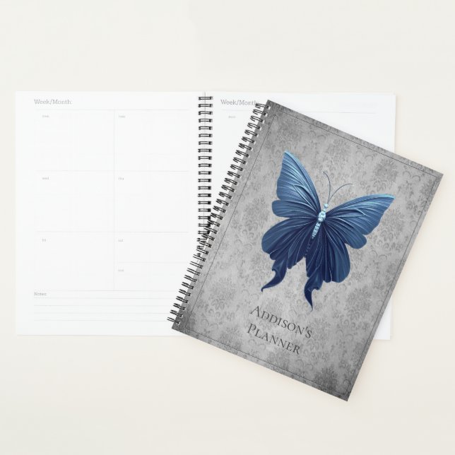 Blue Jeweled Butterfly Planner (Display)