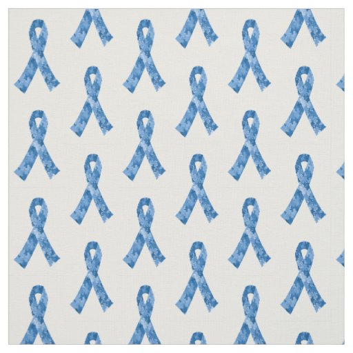 Blue Jigsaw Puzzle Pattern Ribbon Fabric