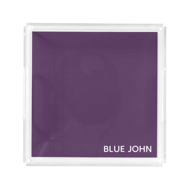 Blue John purple color name Acrylic Tray (Front)
