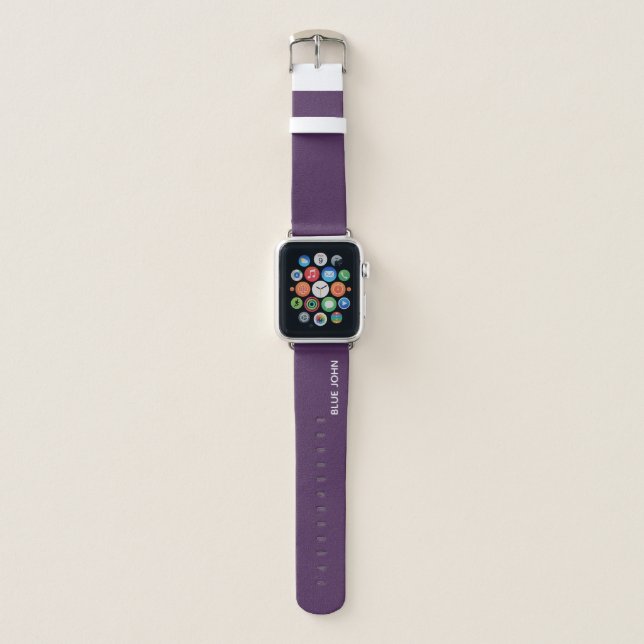 Blue John purple color name Apple Watch Band (Front)