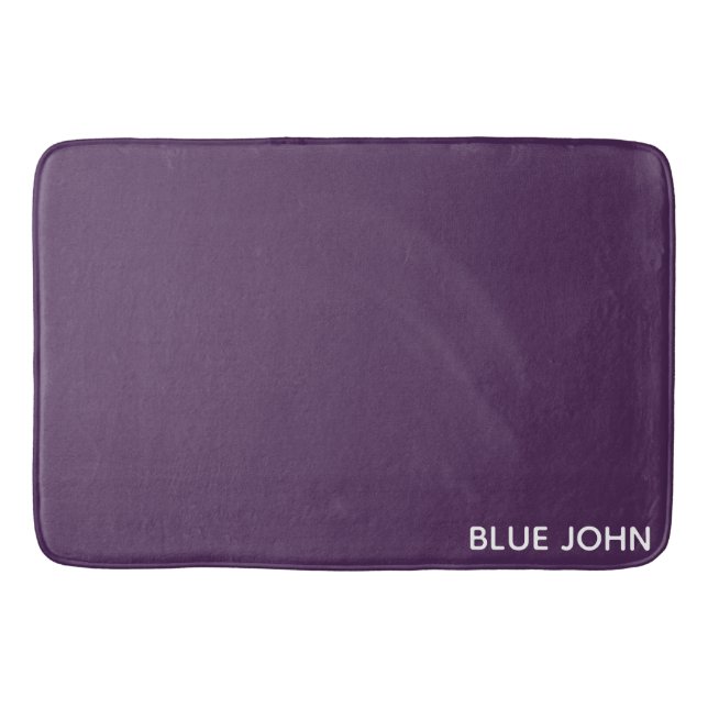 Blue John purple color name Bath Mat (Front)