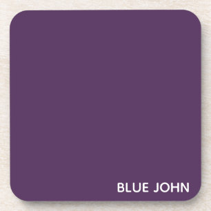 Blue John purple color name Beverage Coaster