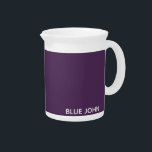 Blue John purple color name Beverage Pitcher<br><div class="desc">Blue John purple color name</div>