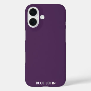 Blue John purple color name iPhone 16 Case