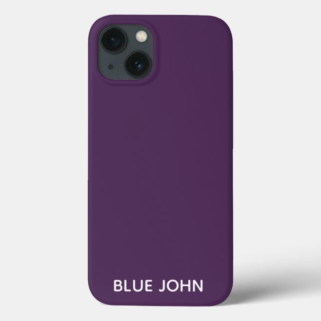 Blue John purple color name Case-Mate iPhone Case (Back)