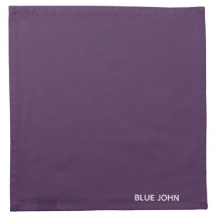 Blue John purple color name Cloth Napkin