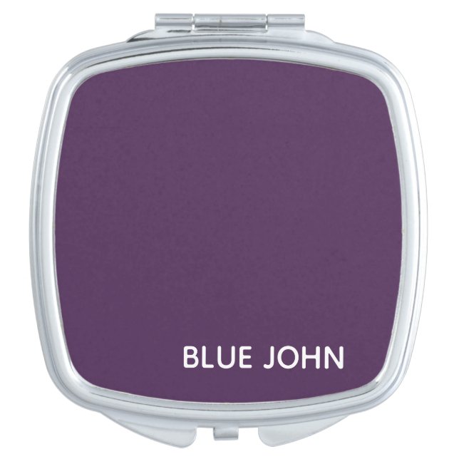 Blue John purple color name Compact Mirror (Front)