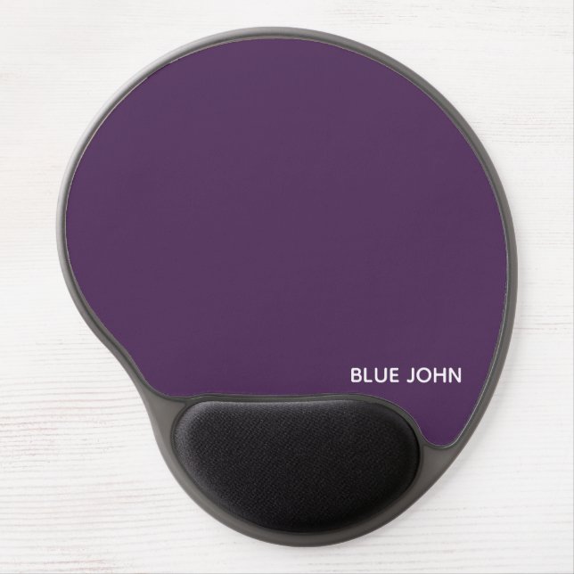 Blue John purple color name Gel Mouse Pad (Front)